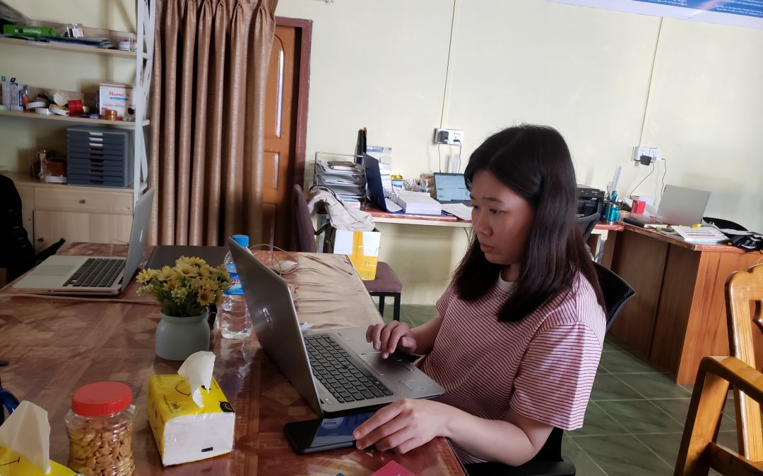 Dr. Thandar Tun visits Hope Yangon Office for the first time in person, before leaving for Putao