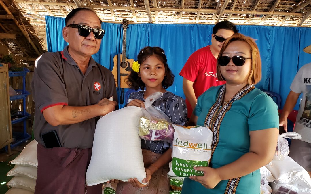 HOPE & Fedwell help Hlegu IDPs