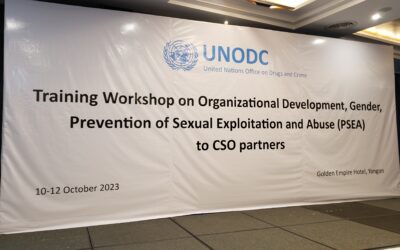 Hope team joins training workshop organized by UNODC in Yangon