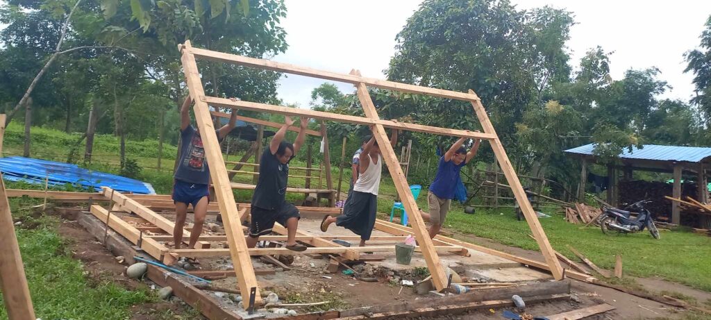 Reception House under construction