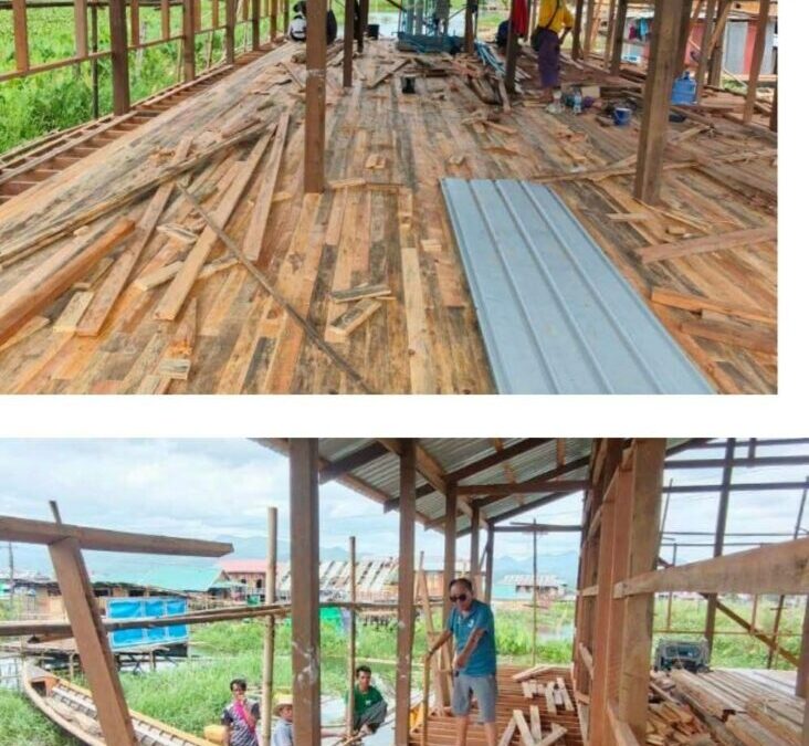 Rebuilding lives at Inlay Lake