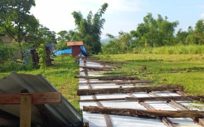 The strong wind strucks HOPE Rehab center