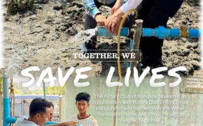 HOPE and Rotary Club Yangon Build Water Well for Hlegu IDPs